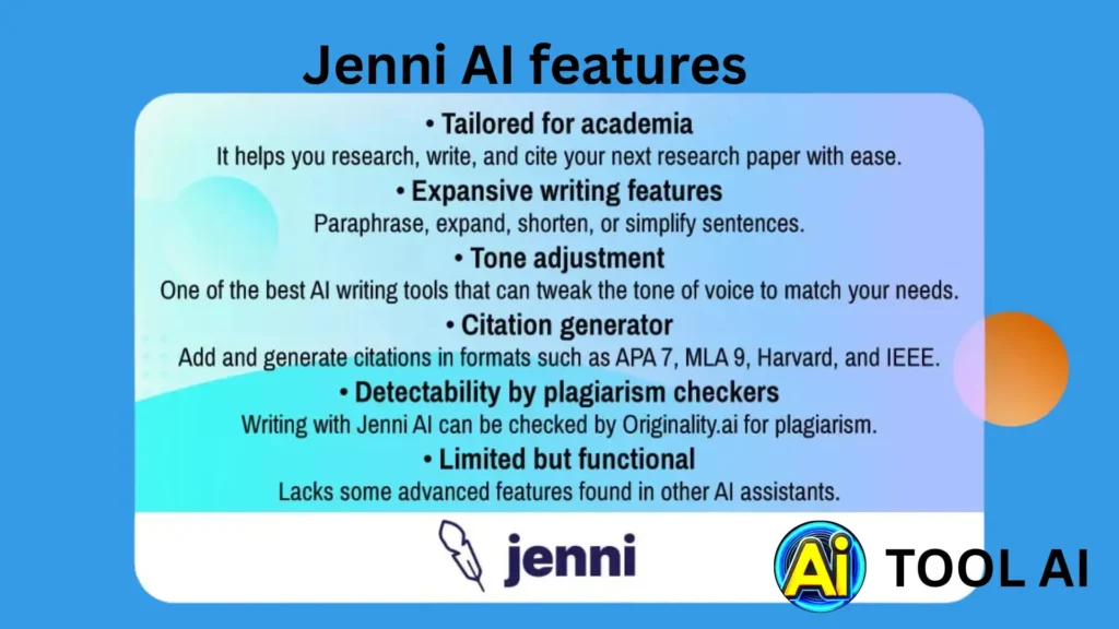 Key Features of the Jenni AI Free Plan