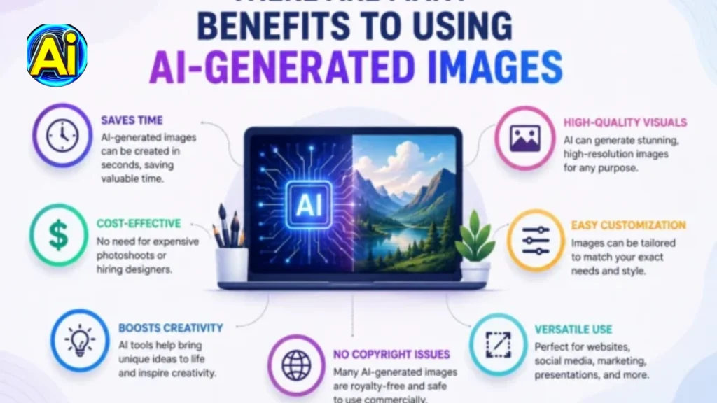 There are many benefits to using AI-generated images