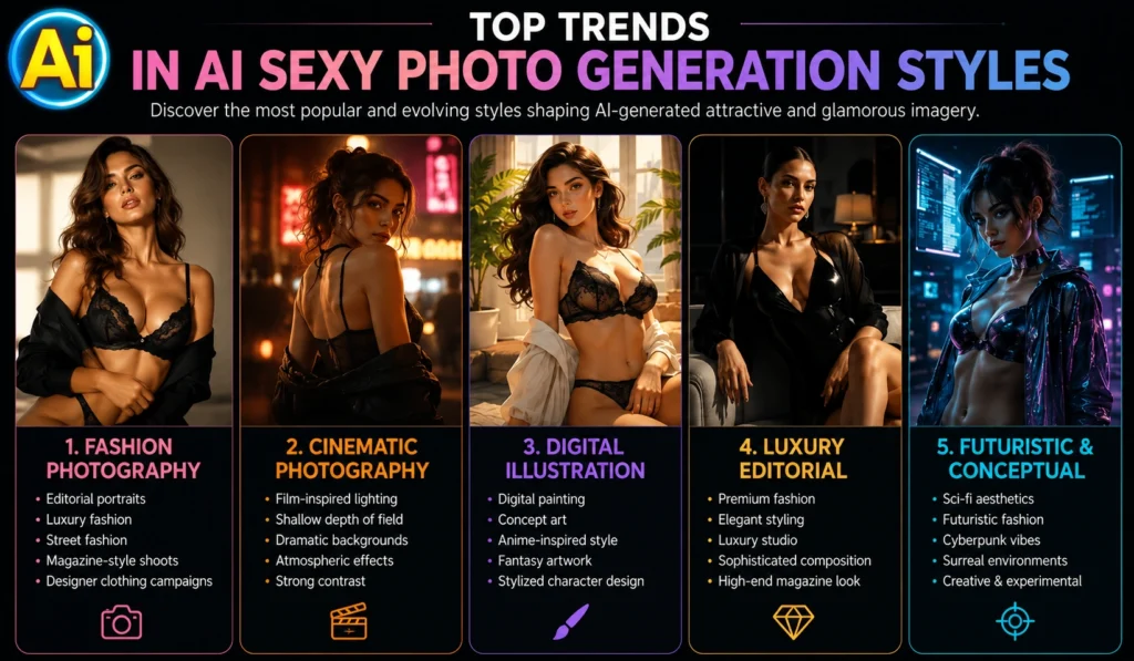 Top Trends in AI Sexy Photo Generation Styles